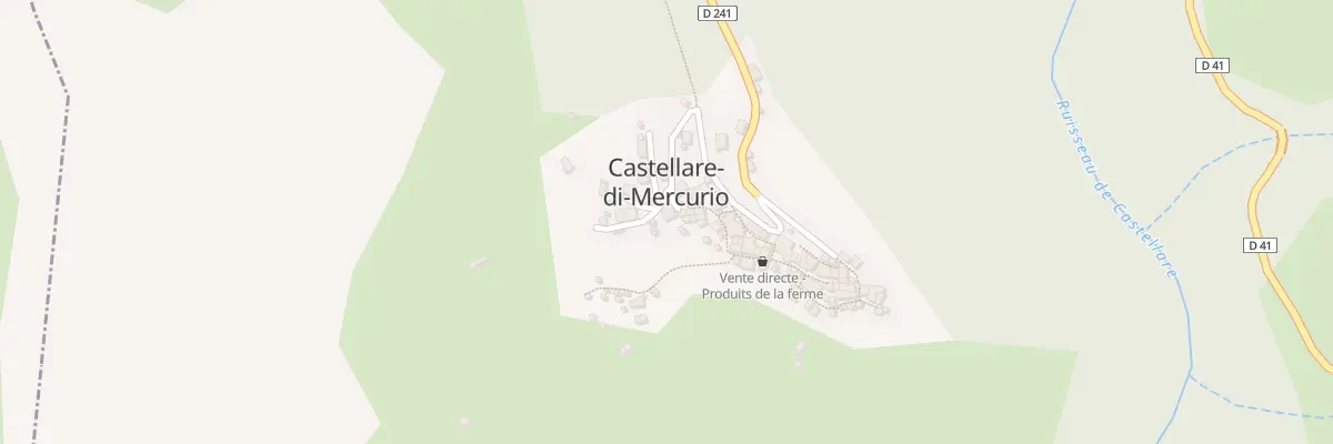 Plan du 5043 Castellare à Castellare-di-Mercurio