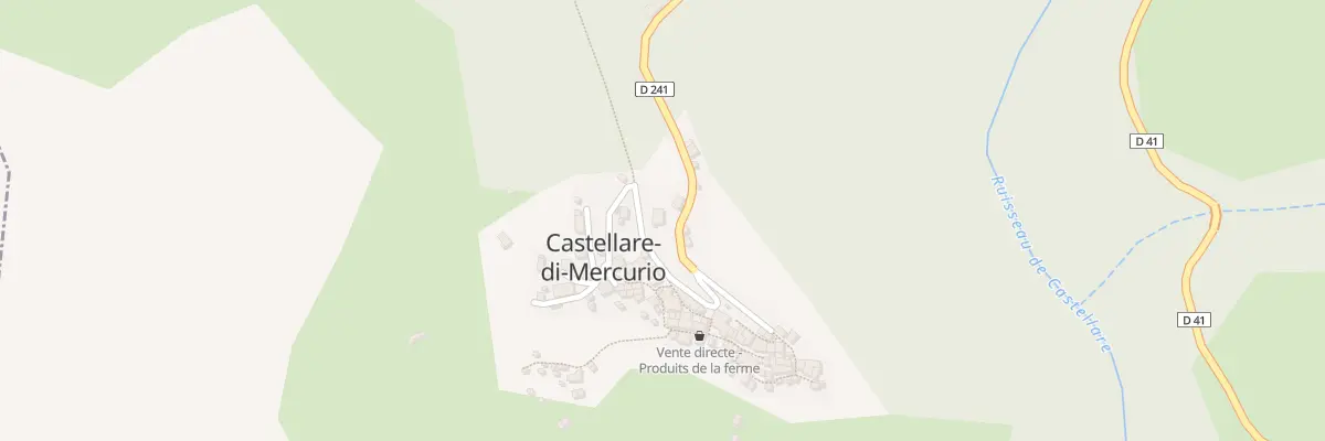 Plan du 5023 Castellare à Castellare-di-Mercurio