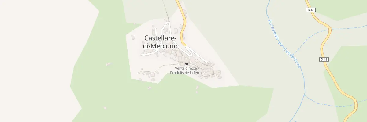 Plan du 5030 Castellare à Castellare-di-Mercurio