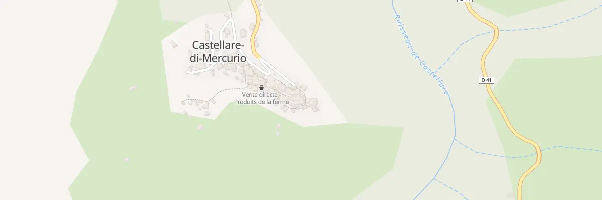 Plan du 5001 Castellare à Castellare-di-Mercurio