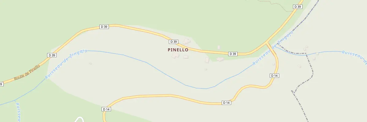 Plan du 5045 Pinello à Favalello