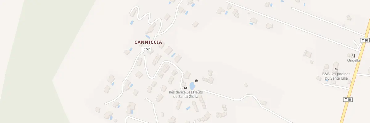 Plan du 6422 Vc 57 Dite Rte de Sparavituli à Porto-Vecchio
