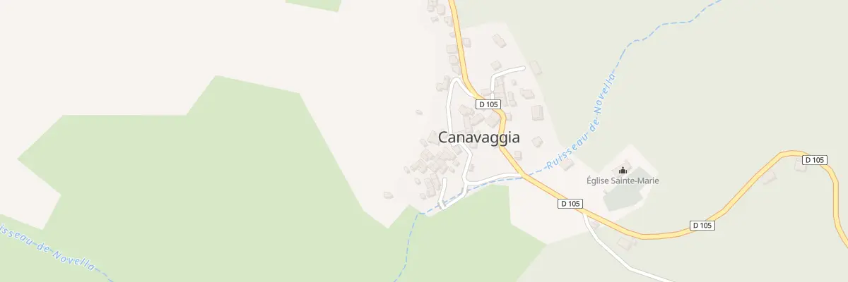 Plan du 5008 Stretta à Canavaggia