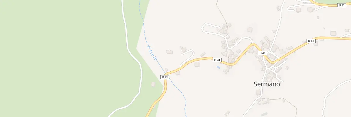 Plan de Forcalone à Sermano