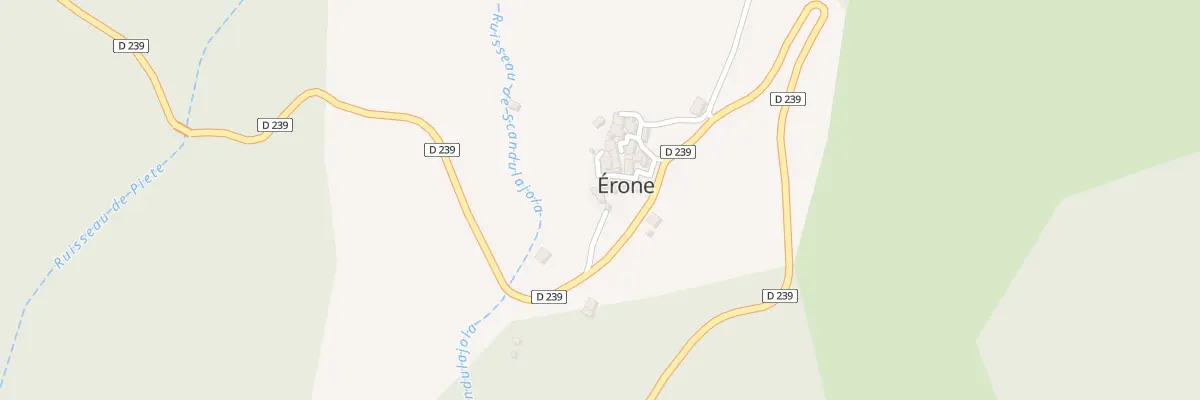 Plan du 3 Ortolello à Érone