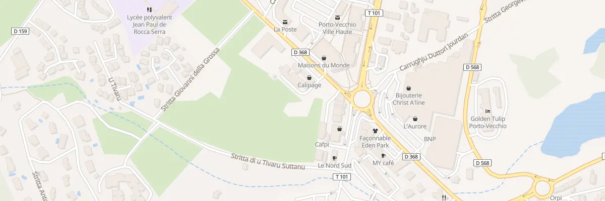 Plan du 9001 Tivaro à Porto-Vecchio