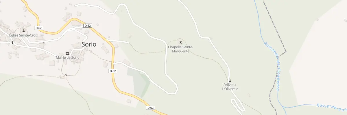 Plan du 5184 Pievanaccia à Sorio