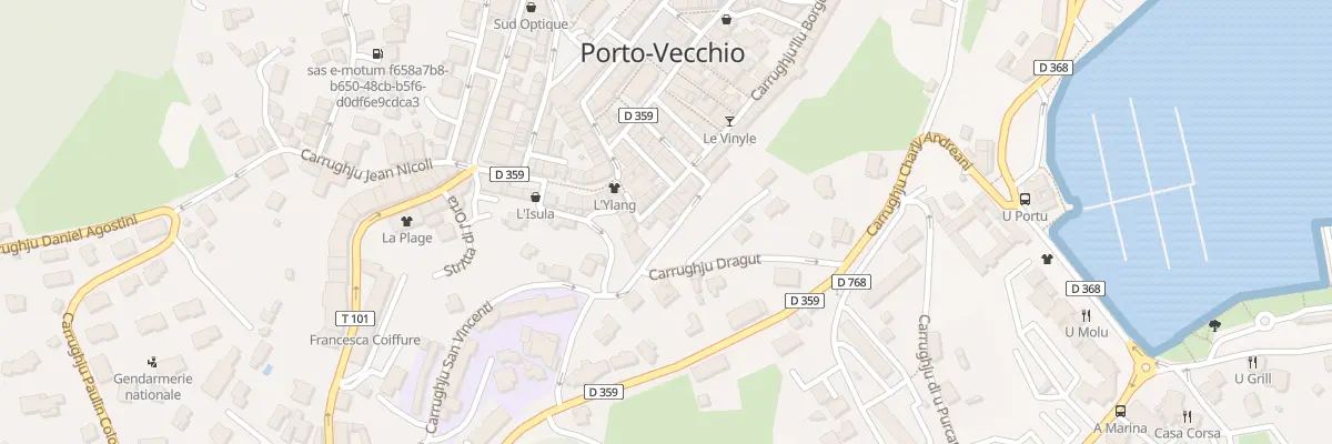 Plan du 6 Rue Borgo à Porto-Vecchio
