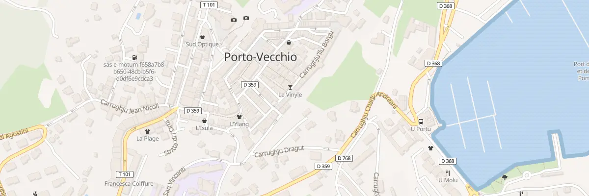 Plan du 28 Rue Borgo à Porto-Vecchio