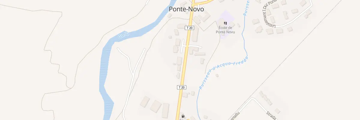 Plan du 5100 Ponte Nuovo à Castello-di-Rostino