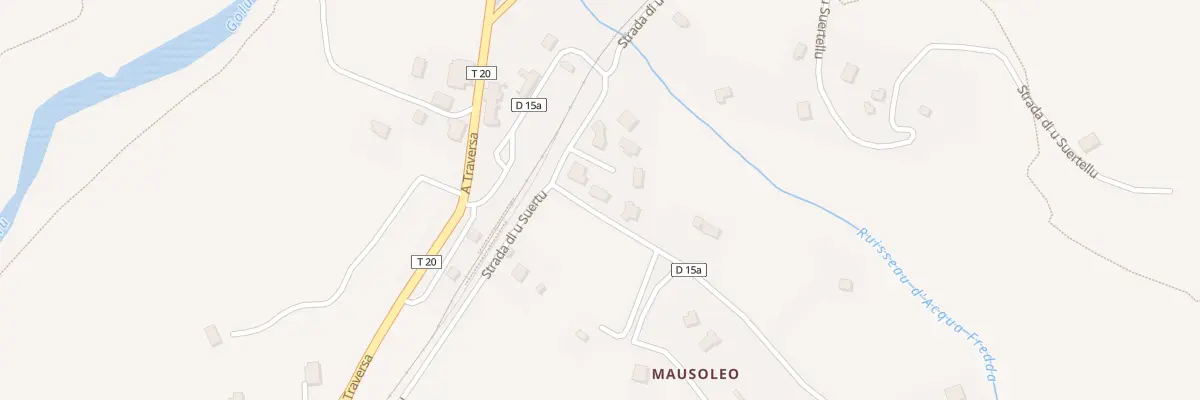 Plan du 5190 Ponte Nuovo à Castello-di-Rostino