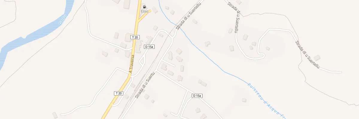 Plan de Ponte Nuovo à Castello-di-Rostino