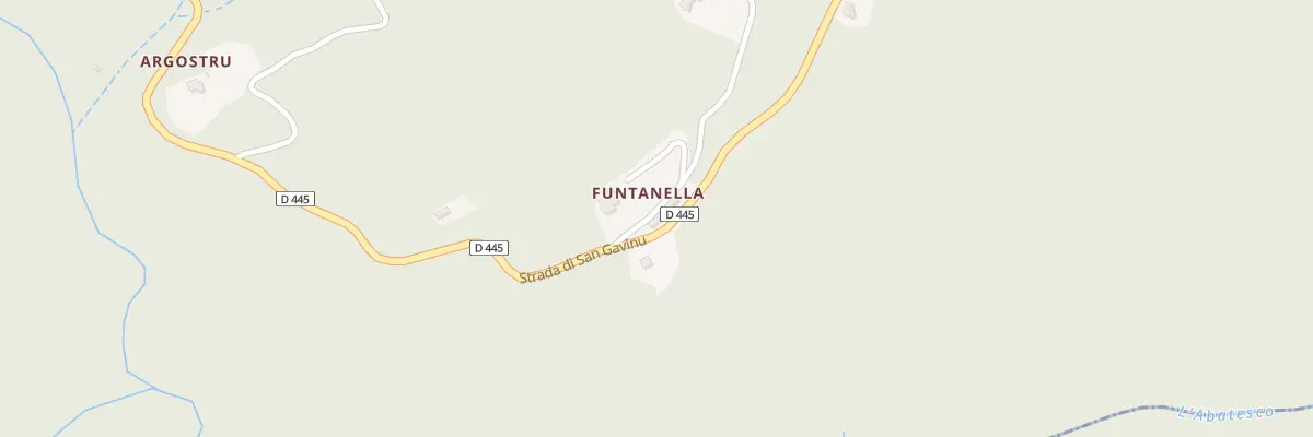 Plan du 111 Fontanella à San-Gavino-di-Fiumorbo