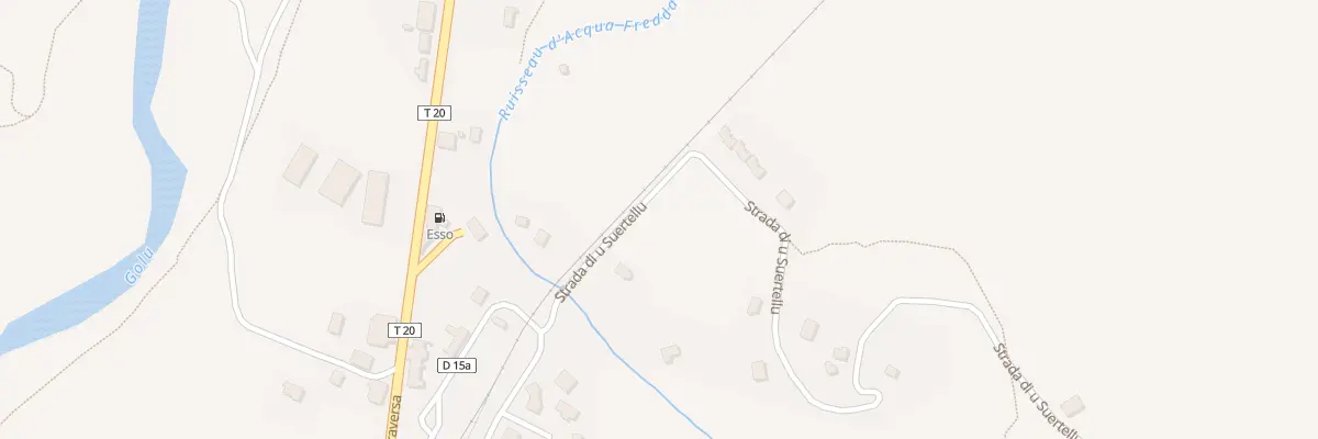 Plan du 847 Poretto à Castello-di-Rostino
