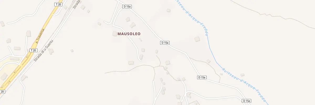 Plan du 5118 Mausoleo à Castello-di-Rostino