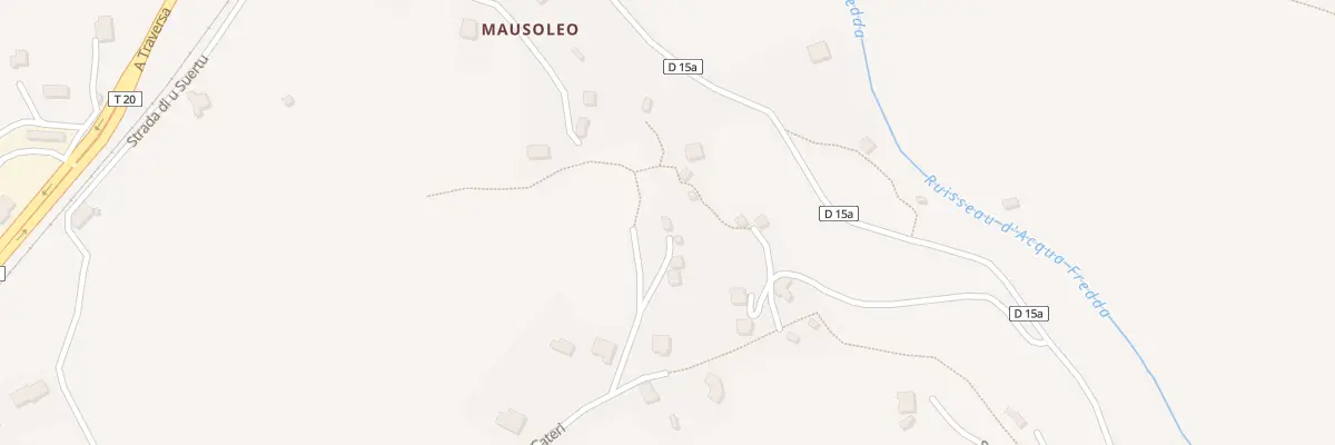 Plan du 5119 Mausoleo à Castello-di-Rostino