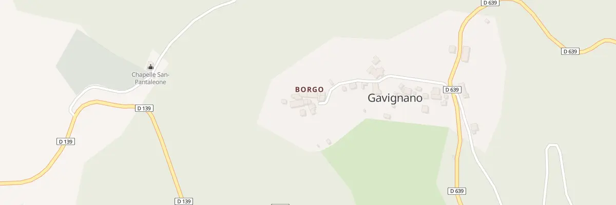 Plan du 1 Borgo à Gavignano