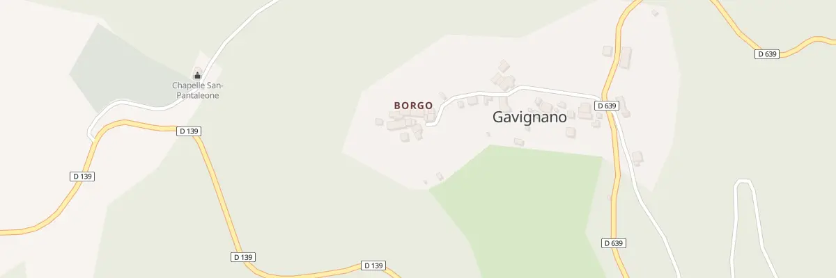 Plan du 14 Borgo à Gavignano