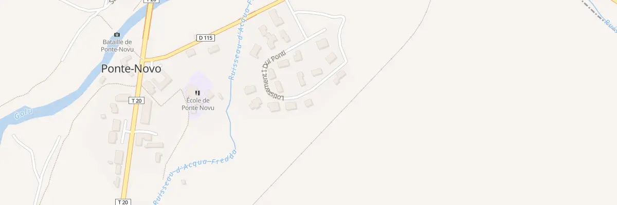 Plan du 5000 Acquaviva à Castello-di-Rostino
