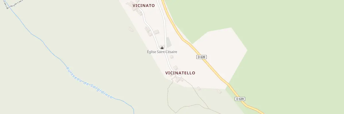 Plan du 44A Viccinato à Saliceto