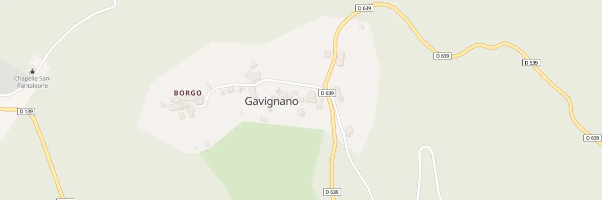 Plan du 20 Olmi à Gavignano