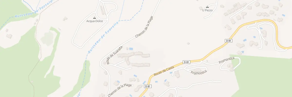Plan du 291 Rte Suarella à Saint-Florent