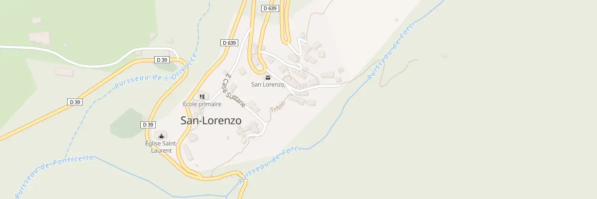 Plan du 29 Qua U Tribbiu à San-Lorenzo