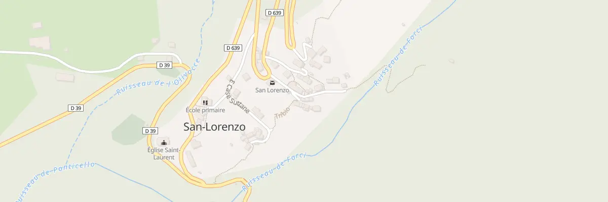 Plan du 23 Qua U Tribbiu à San-Lorenzo