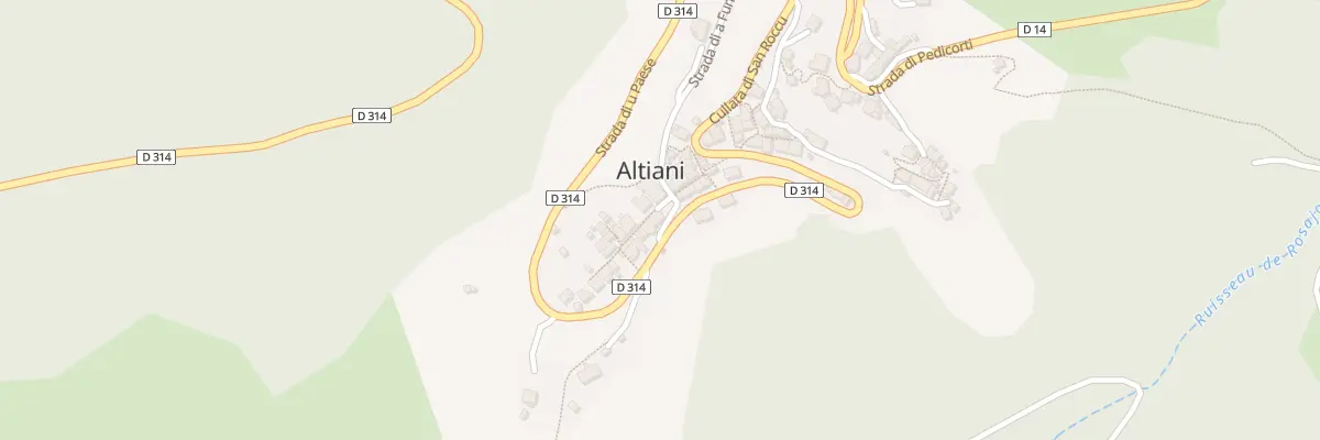 Plan du 1 Pl Piazza Di A Chjesa à Altiani