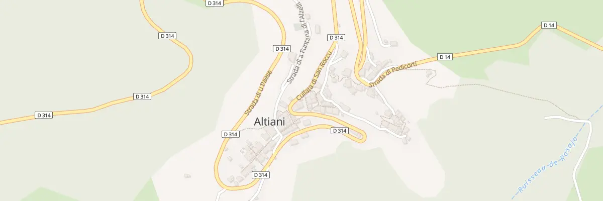 Plan du 2 Pl Piazza Di A Funtana à Altiani