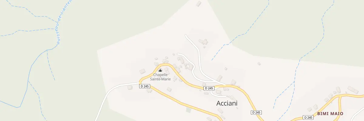 Plan du 5134 Acciani à Isolaccio-di-Fiumorbo