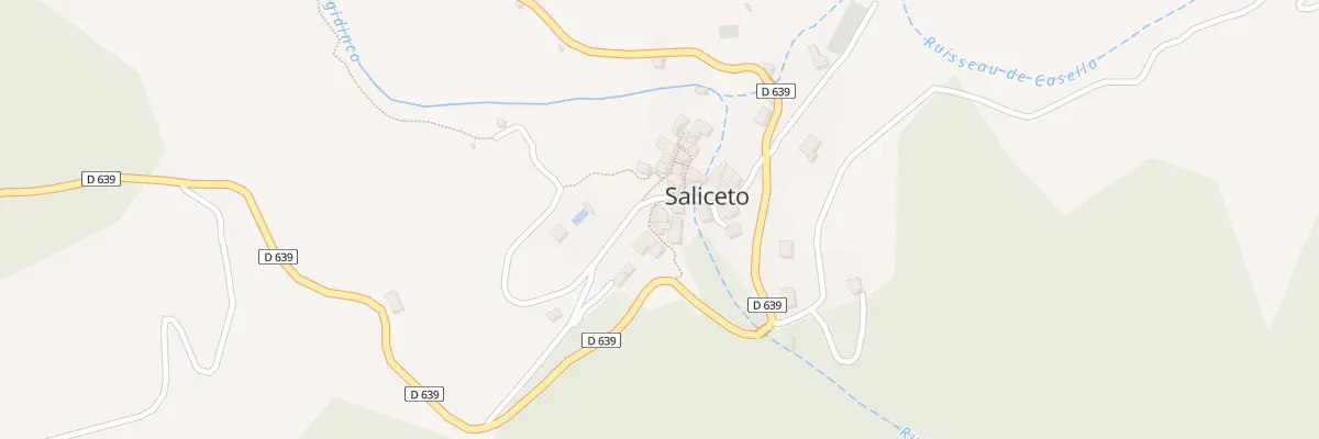 Plan du 21 Saliceto à Gavignano