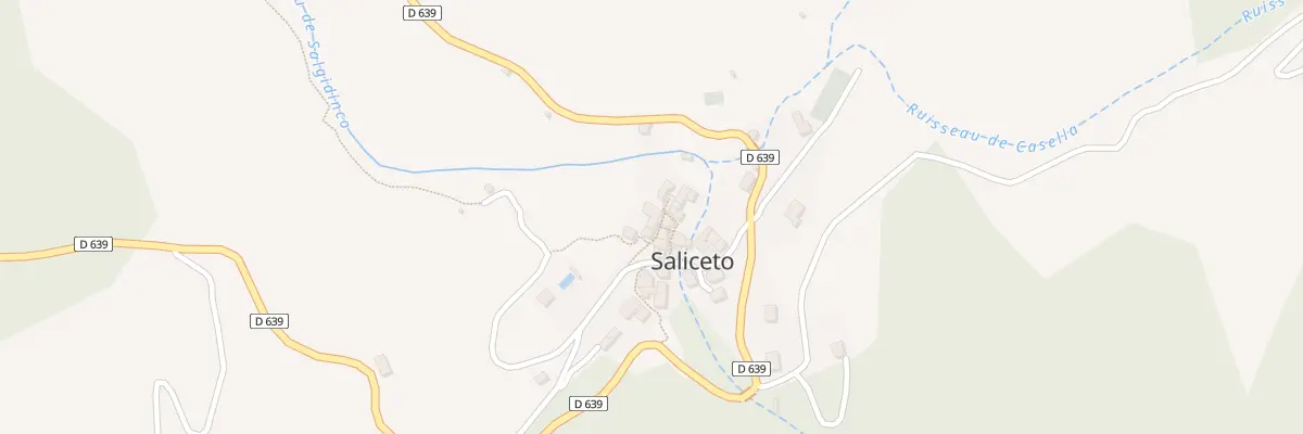 Plan du 13 Saliceto à Saliceto