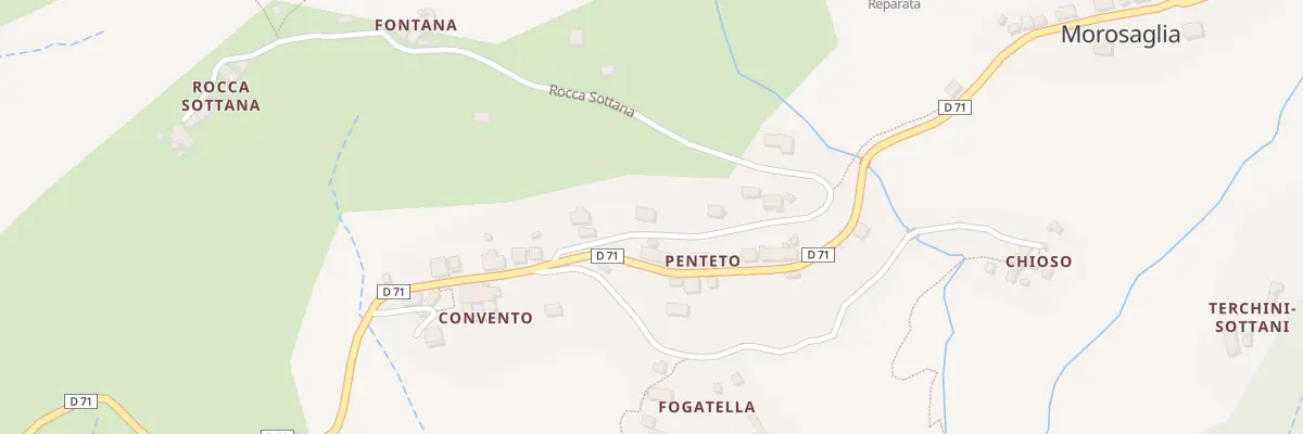 Plan du 5102 Penteto à Morosaglia