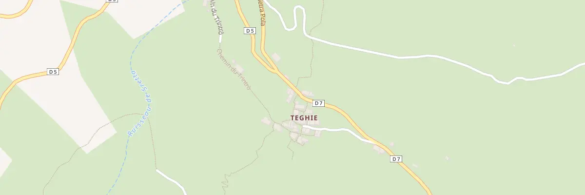 Plan du 5006 Teghie à Bigorno