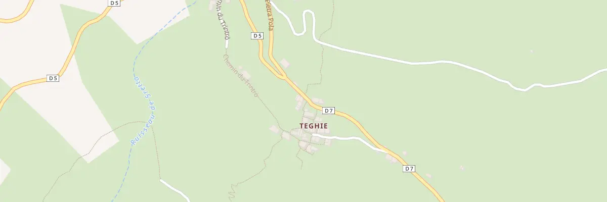 Plan du 5005 Teghie à Bigorno
