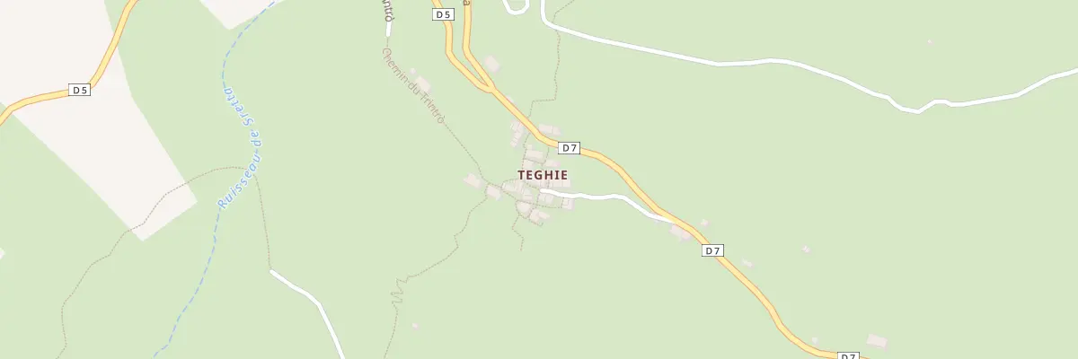 Plan du 5019 Teghie à Bigorno