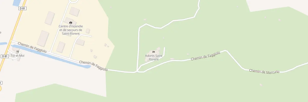 Plan du 455 Che de Faggiolo à Saint-Florent
