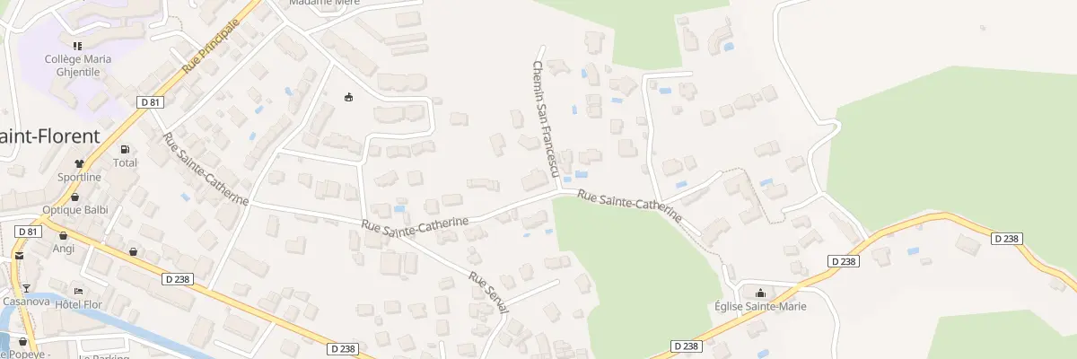 Plan du 1 Che San Francescu à Saint-Florent