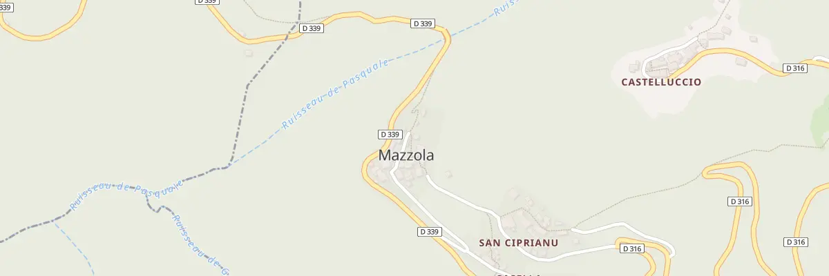 Plan de Mazzola à Mazzola