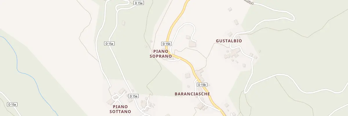 Plan du 5000 Santa Croce à Castello-di-Rostino