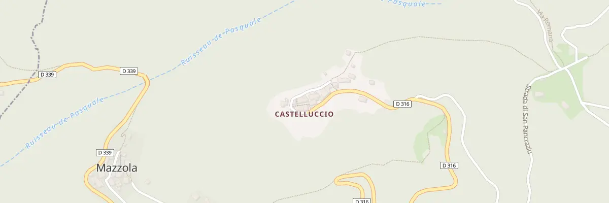 Plan du 5013 Castelluccio à Mazzola