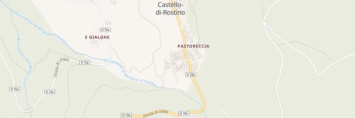 Plan du 5033 Pastoreccia à Castello-di-Rostino