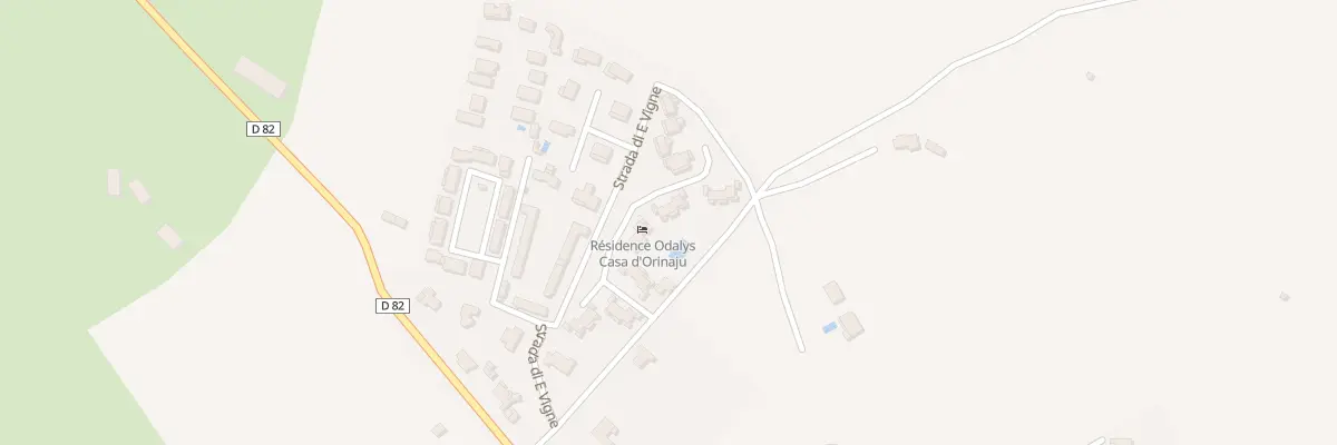 Plan du 155 Rte Strada Di Guadioni à Oletta