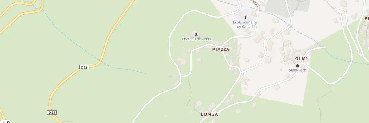 Plan du 28 Ham Piazza à Canari