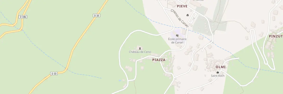 Plan du 19 Ham Piazza à Canari