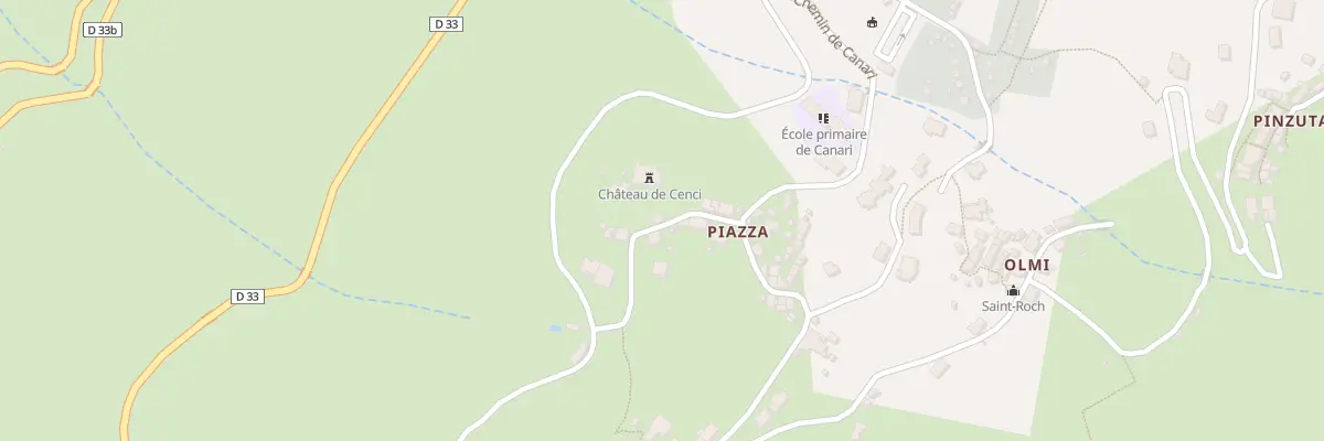 Plan du 22 Ham Piazza à Canari