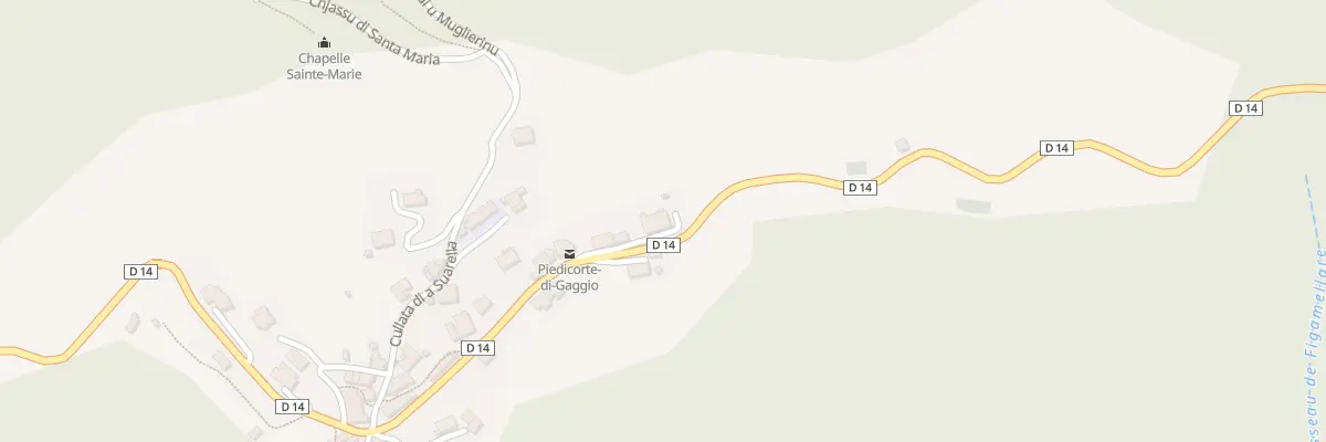 Plan du 6 Che Caminu Di U Palazzu à Piedicorte-di-Gaggio