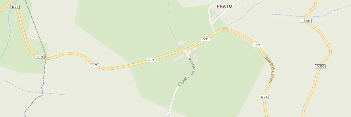 Plan du 215 Rte Strada Di U Pratu à Quercitello