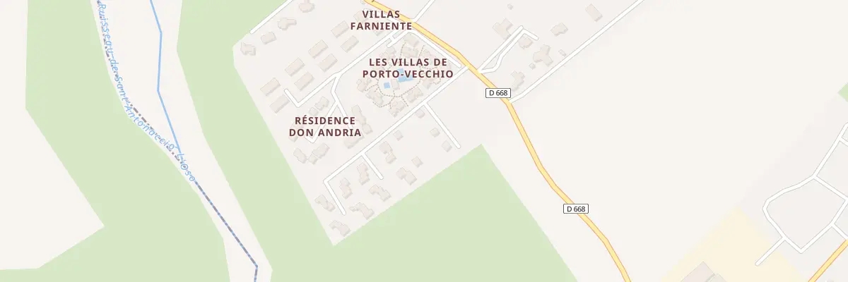 Plan du 1263F Padulaccia Sottana à Lecci